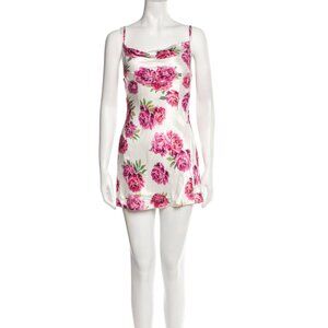 Sau Lee Pink Floral Gabby Mini Dress - Size 0
